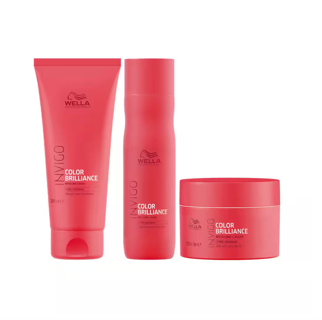 Wella Professionals Invigo Color Brilliance Shampoo, Conditioner, Mask Set